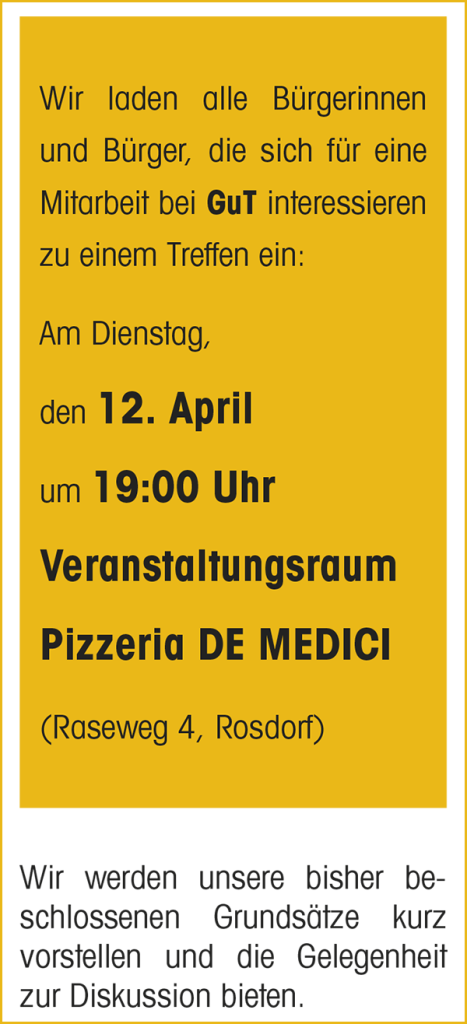 Interessenten-Treffen